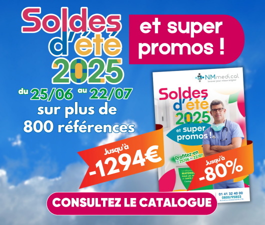 Soldes d'été NM Medical : Jusqu'à -80% sur plus de 800 références !