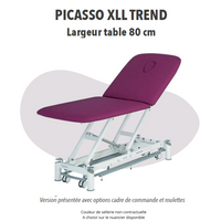Table de massage PICASSO XLL TREND à 2 plans