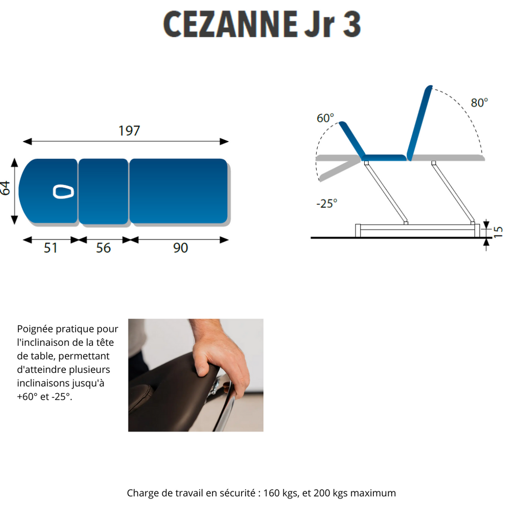 Table de massage Cezanne JR