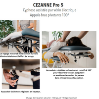 Table de massage 3 plans CEZANNE PRO 5 Ferrox
