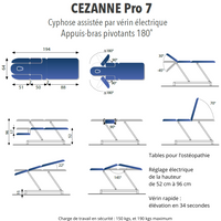 Table de massage CEZANNE Pro 7