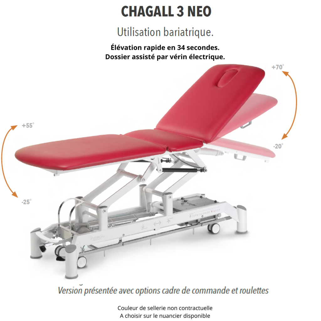 Table de massage CHAGALL NEO 3 plans