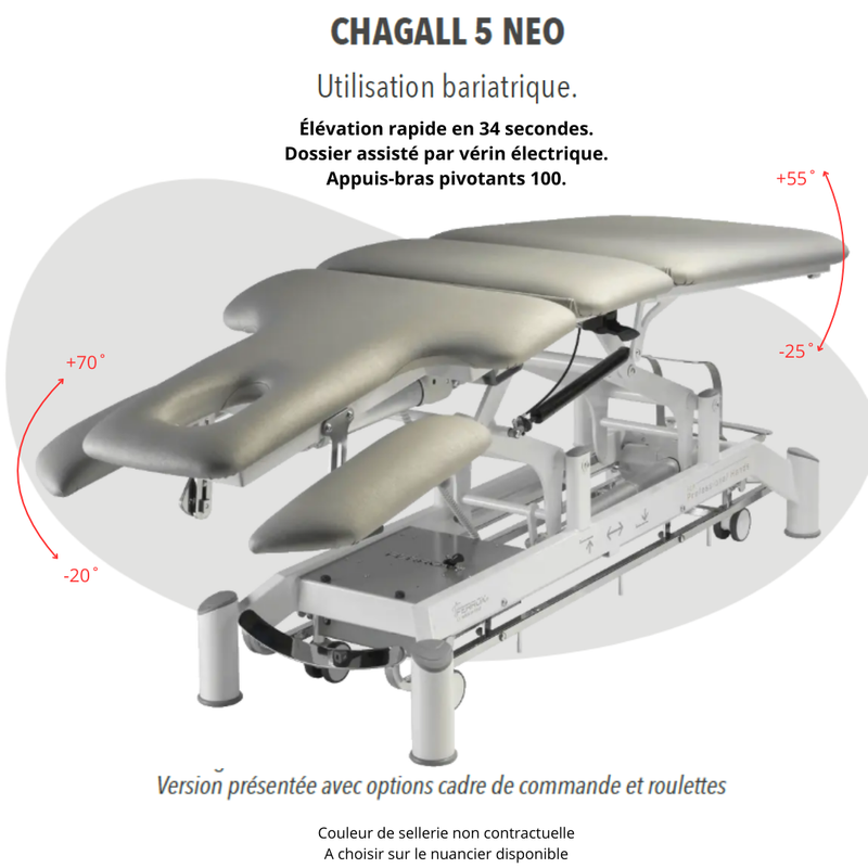 Table de massage CHAGALL NEO 5 plans