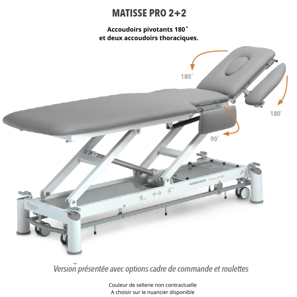 Table de massage Matisse Pro 2+2 - avec options