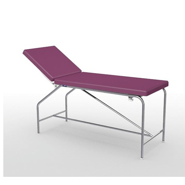 Divan Fixe Cordoba - hauteur 82 cm sellerie plate 65 cm, bâti en inox et patins