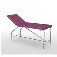 Divan Fixe Cordoba - hauteur 82 cm sellerie plate 65 cm, bâti en inox et patins