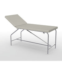 Divan fixe Cordoba - hauteur 82 cm avec sellerie plate 75 cm, bâti en inox et patins