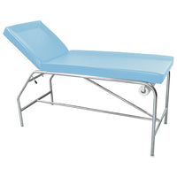 Divan fixe Cordoba - hauteur 82 cm avec sellerie à bourrelets 65 cm, bâti en inox et patins