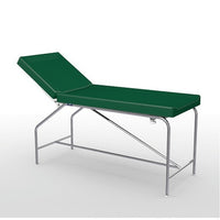 Divan fixe Cordoba - hauteur 82 cm avec sellerie à bourrelets 65 cm, bâti en inox et patins