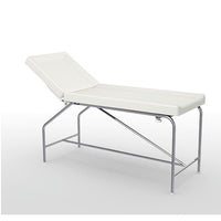 Divan fixe Cordoba - hauteur 82 cm avec sellerie à bourrelets 65 cm, bâti en inox et patins