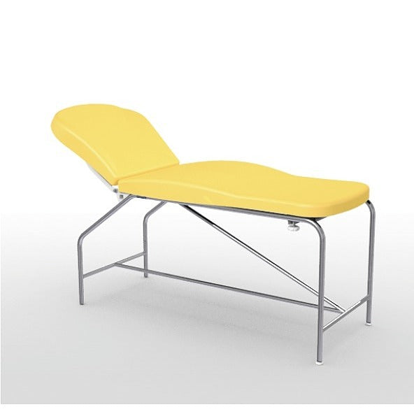 Divan fixe Cordoba - hauteur 82 cm avec sellerie anatomique 73 cm, bâti en inox et patins