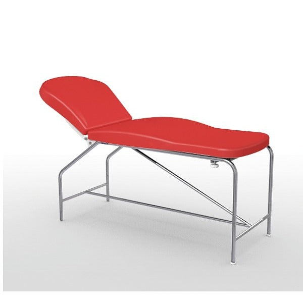 Divan fixe Cordoba - hauteur 82 cm avec sellerie anatomique 73 cm, bâti en inox et patins