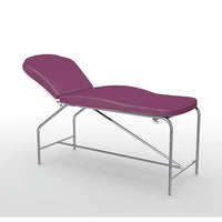 Divan fixe Cordoba - hauteur 82 cm avec sellerie anatomique 73 cm, bâti en inox et patins