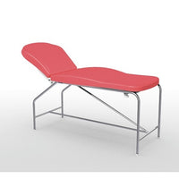 Divan fixe Cordoba - hauteur 82 cm avec sellerie anatomique 73 cm, bâti en inox et patins