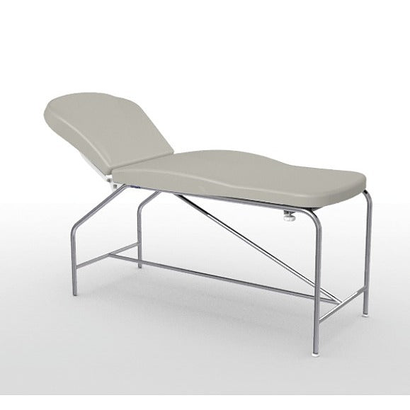 Divan fixe Cordoba - hauteur 82 cm avec sellerie anatomique 73 cm, bâti en inox et patins