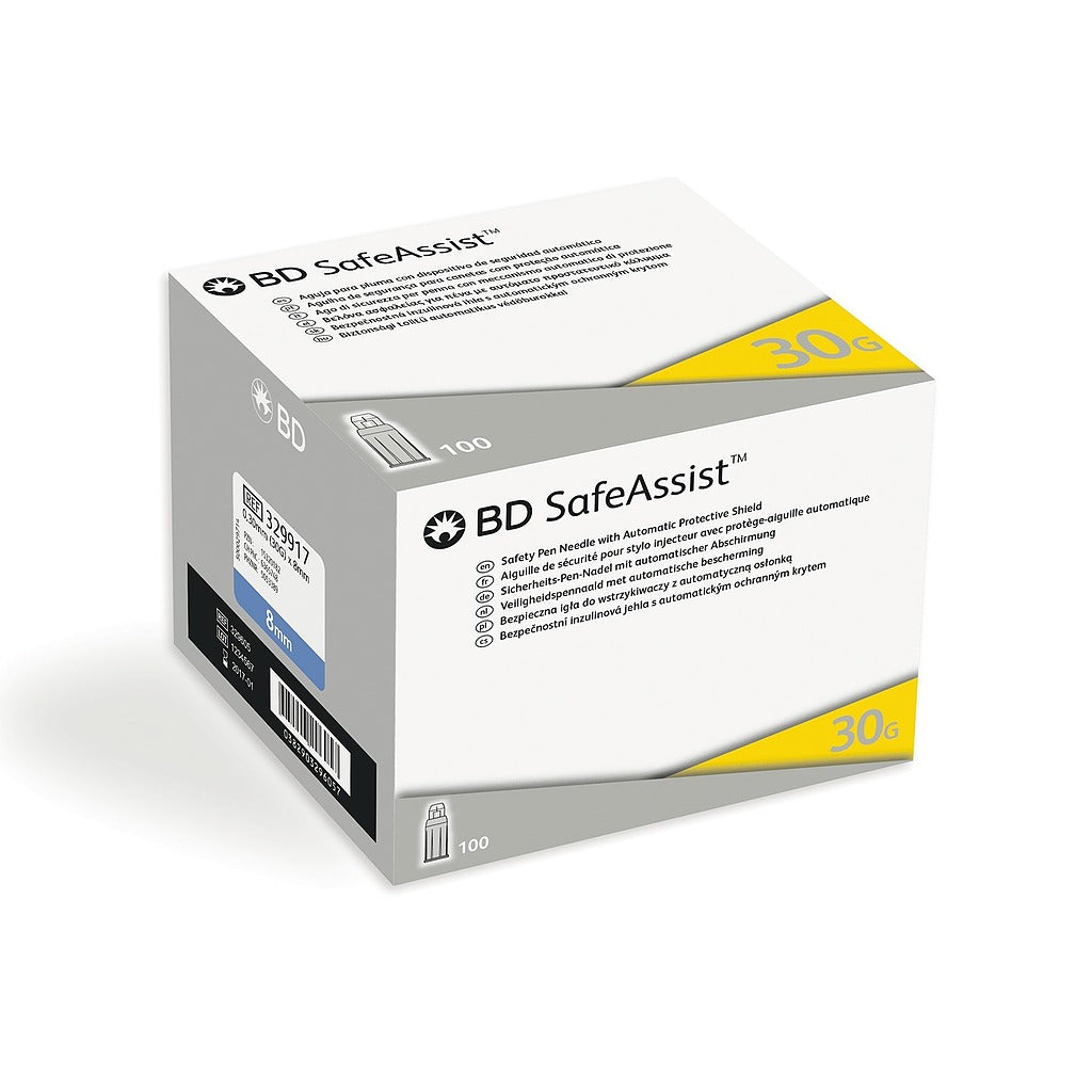 Aiguille BD SafeAssist 8mm pour stylo à Insuline
