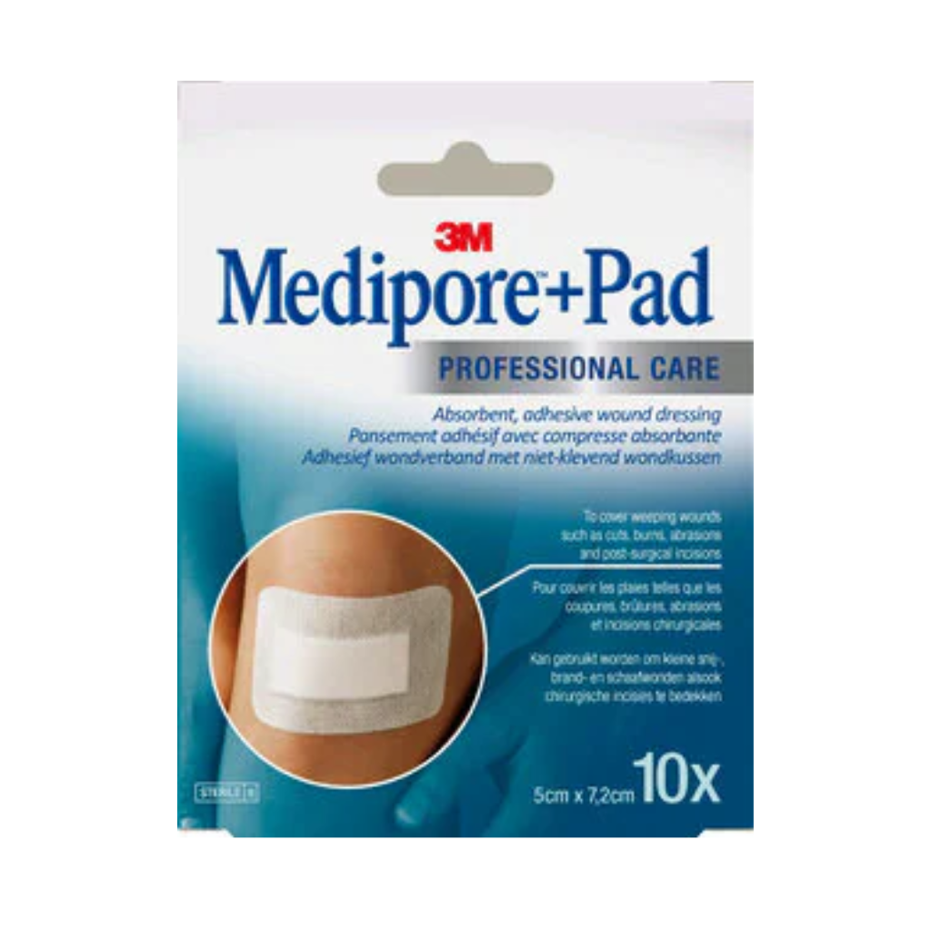 Pansement Adhésif Stérile Multi-extensible 3M™ Medipore + Pad - boîte de 10