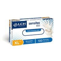 Gants d'examen en latex non poudrés Sensitex LCH  - Boîte de 100