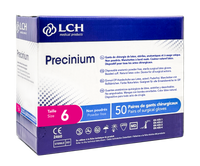 Gants stériles Precinium LCH en latex non poudrés - Boîte de 50 paires
