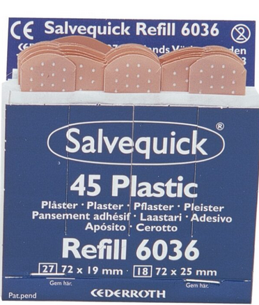 Recharges pansements plastiques Salvequick