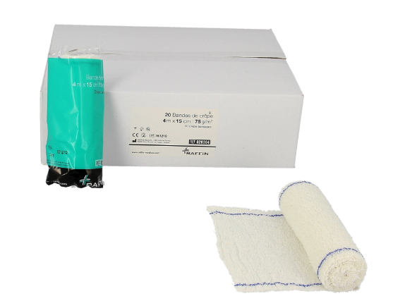 Bande de crêpe - 4 m x 15 cm - 75 g/m