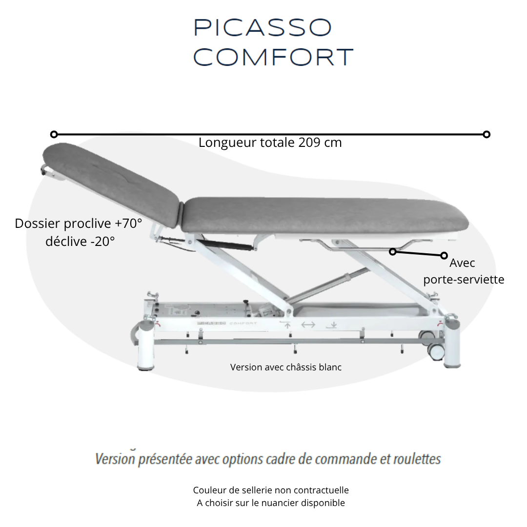 Table de massage électrique 2 plans Picasso Comfort