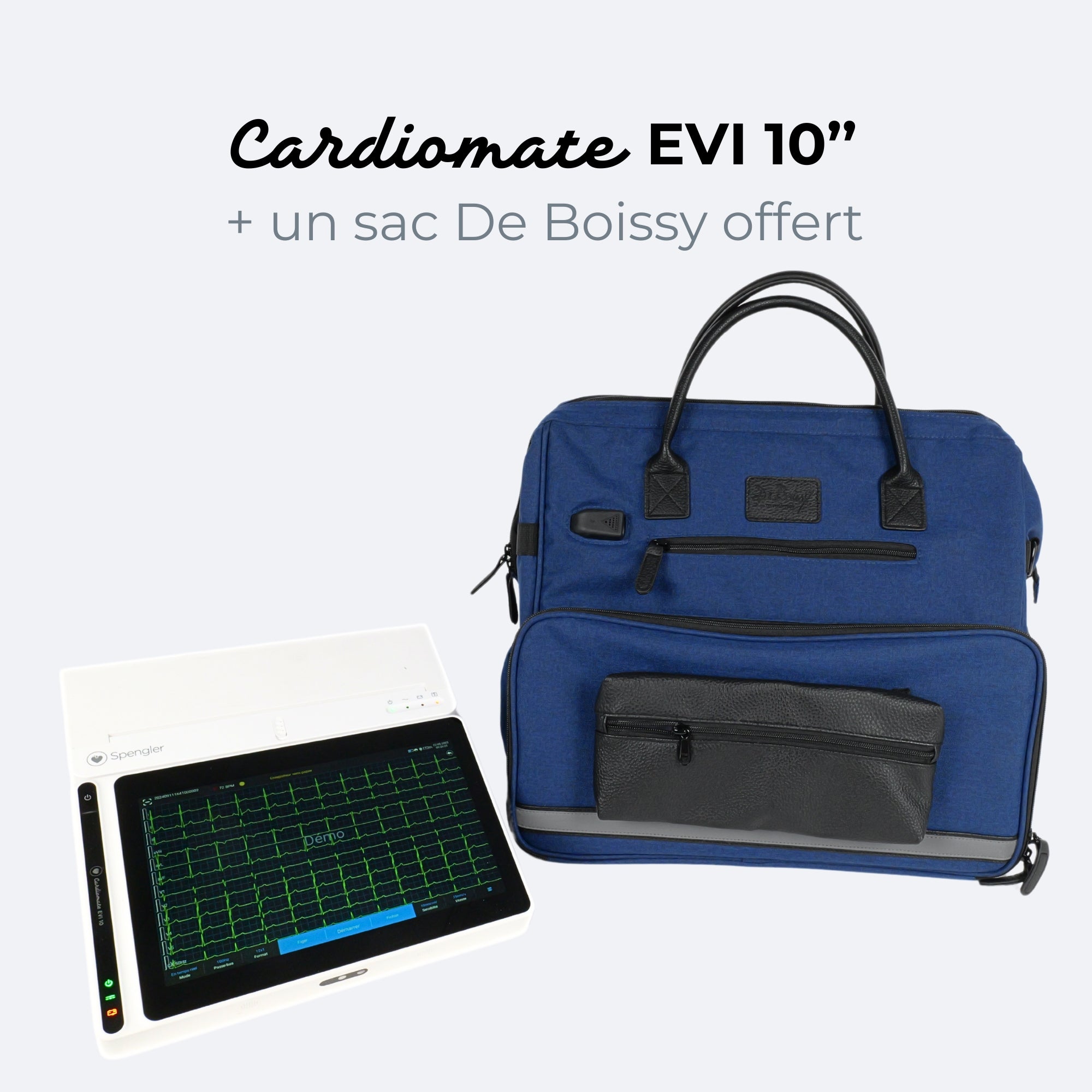 Tablette ECG EVI 10 Cardiomate Spengler + Sac De Boissy offert