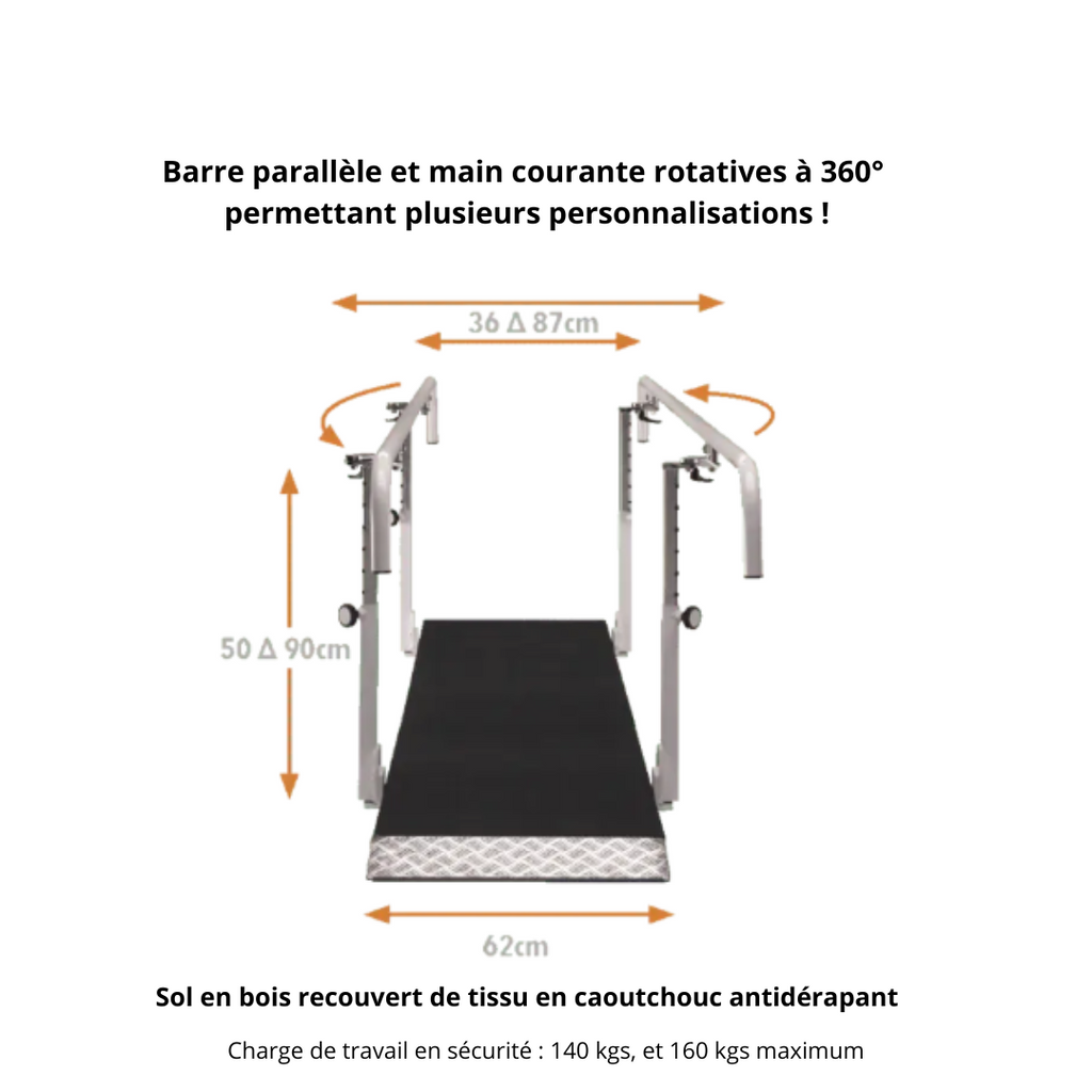 Barre parallèle professionnelle 4m - Ferrox