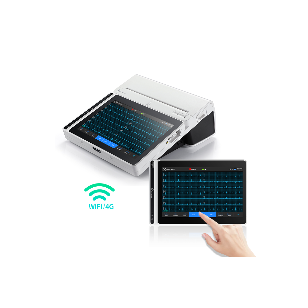 Base de recharge et imprimante pour tablette ECG LEPU MEDICAL 10 pouces