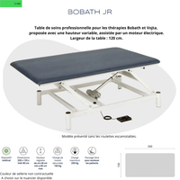 Table électrique Bobath Jr Ferrox à hauteur variable avec roulettes