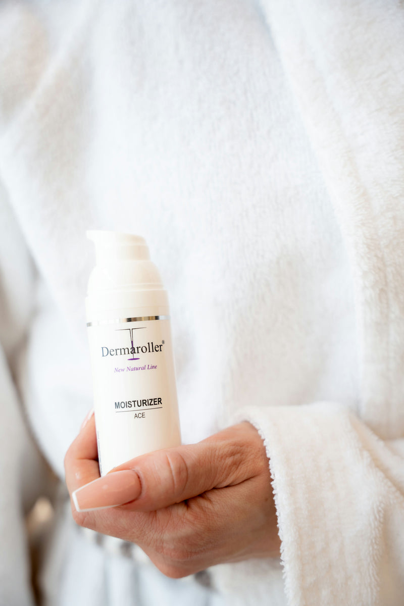Crème hydratante Dermaroller aux vitamines A, C et E