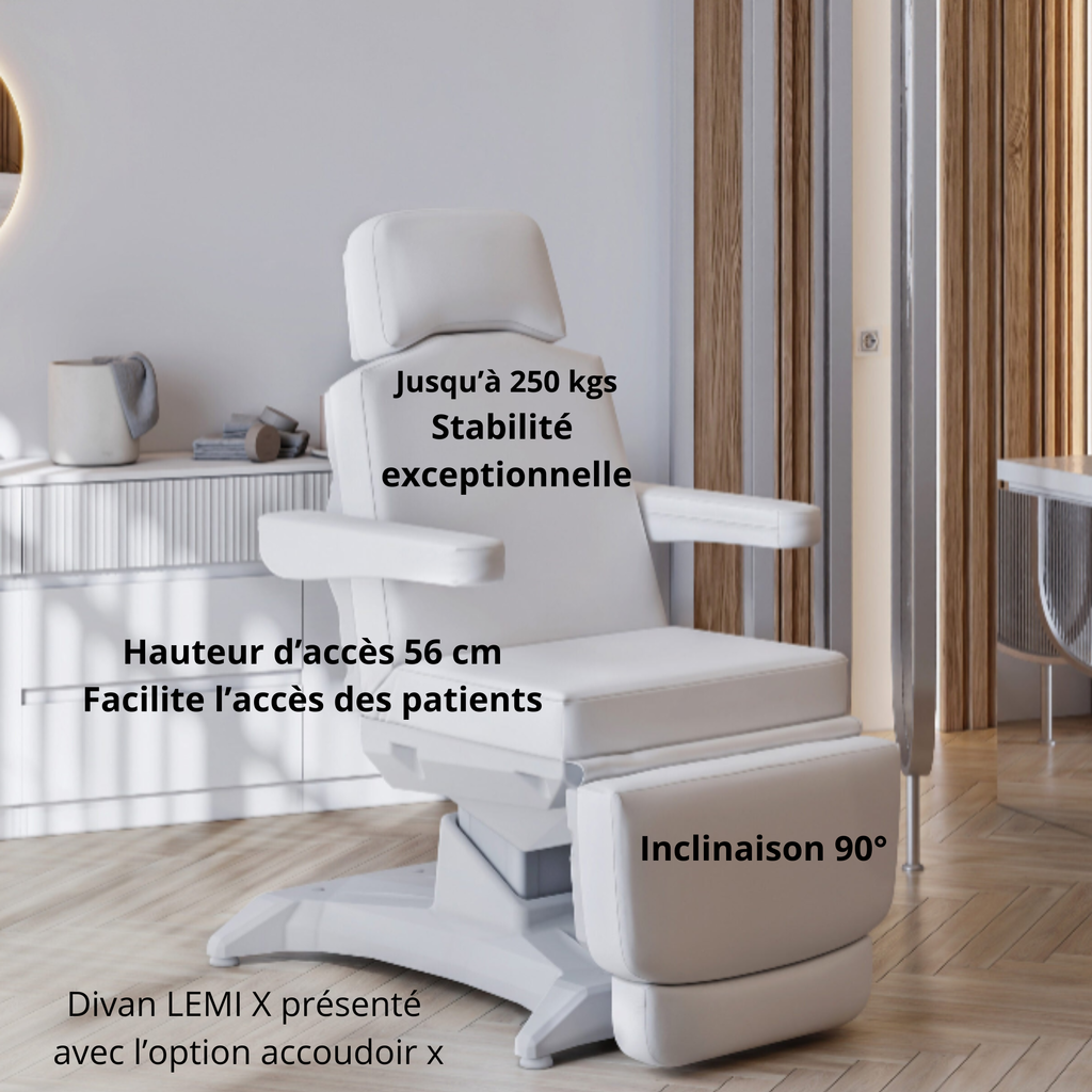 Divan d'examen électrique 4 moteurs LEMI X