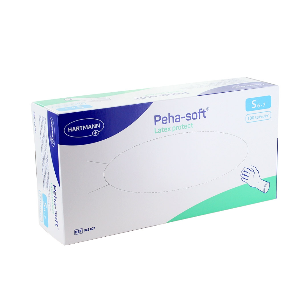 Gant d'examen en latex non poudrés Peha Soft Protect HARTMANN