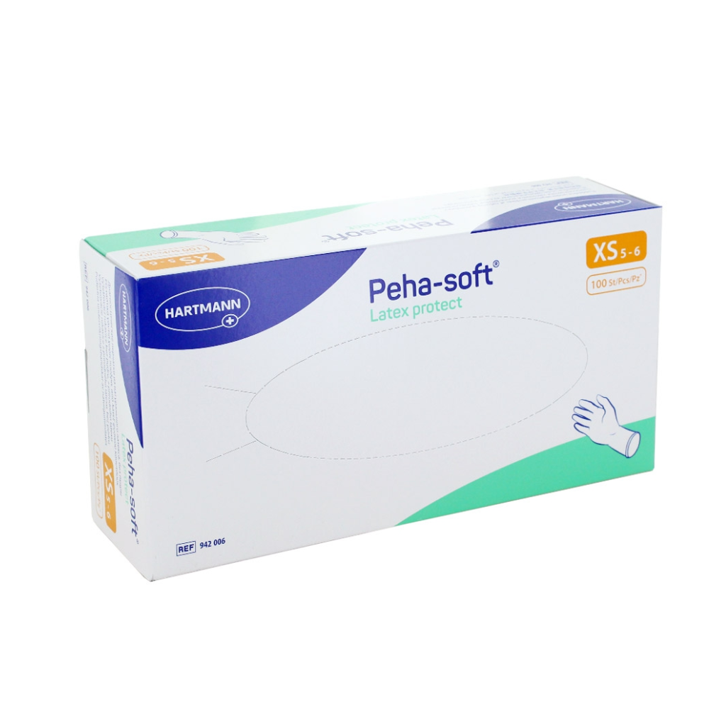 Gant d'examen en latex non poudrés Peha Soft Protect HARTMANN