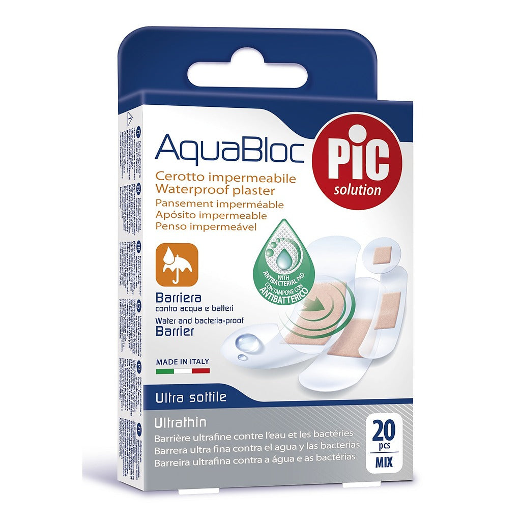 Pansement adhésif stérile avec compresse waterproof AquaBloc