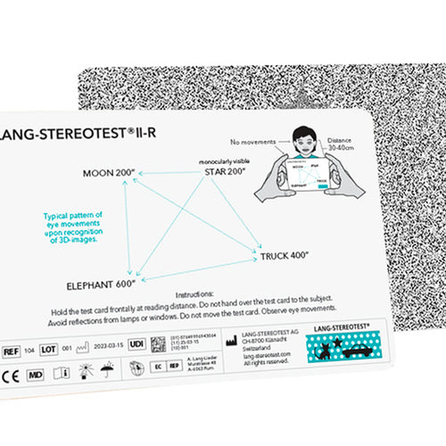 Test de dépistage visuel Stéréotest de Lang II-R