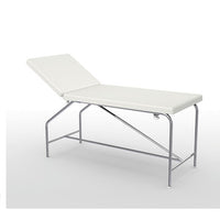 Divan fixe Cordoba - hauteur 82 cm avec sellerie plate 75 cm, bâti en inox et patins