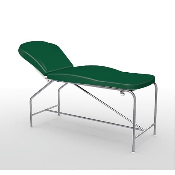 Divan fixe Cordoba - hauteur 82 cm avec sellerie anatomique 73 cm, bâti en inox et patins
