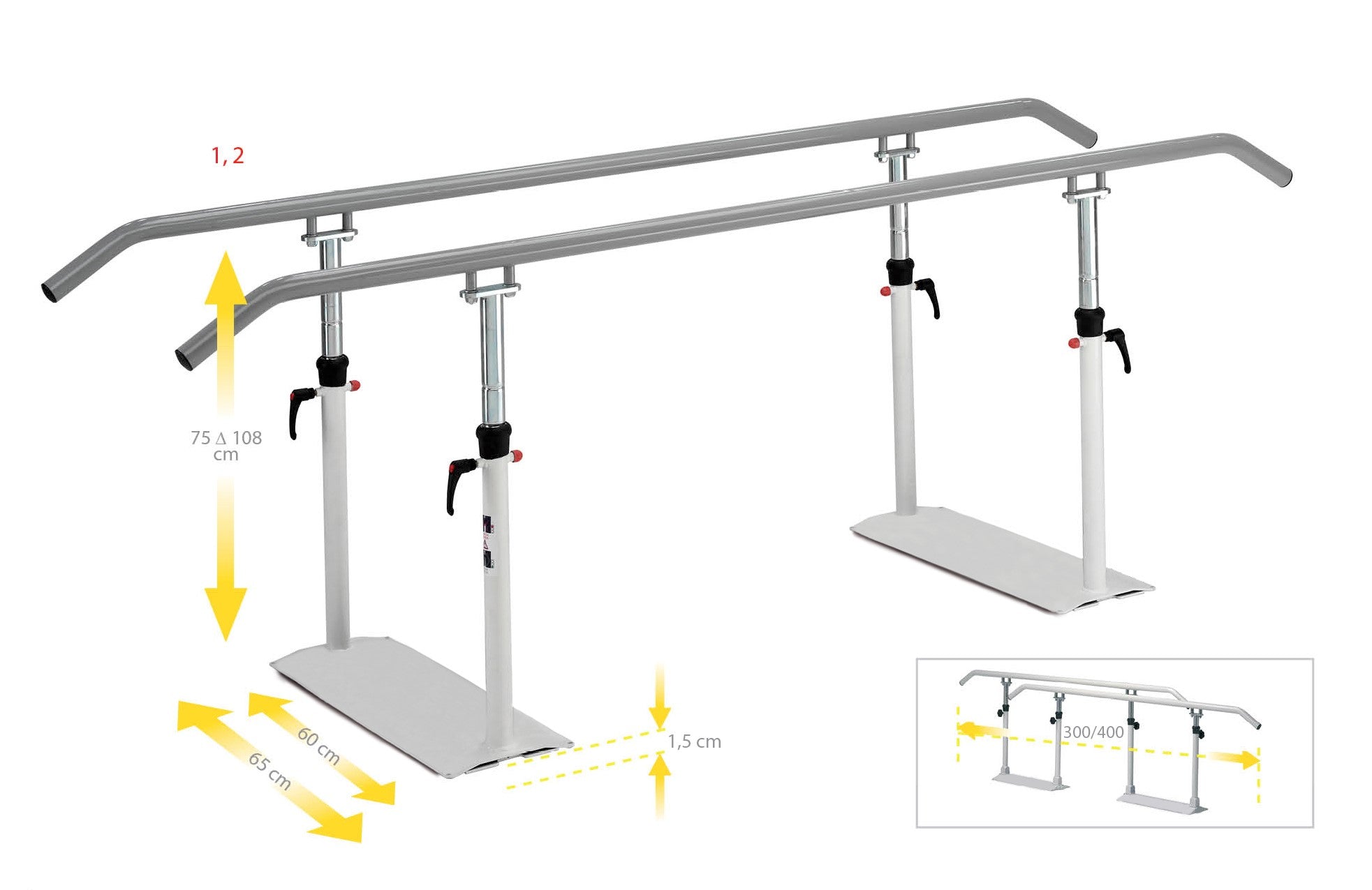 Barres parallèles pliables Easy Click