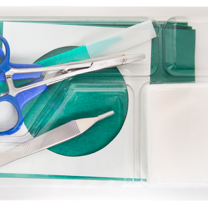 Set de biopsie avec bistouri et instruments de prélèvement – Carton de 5 sets