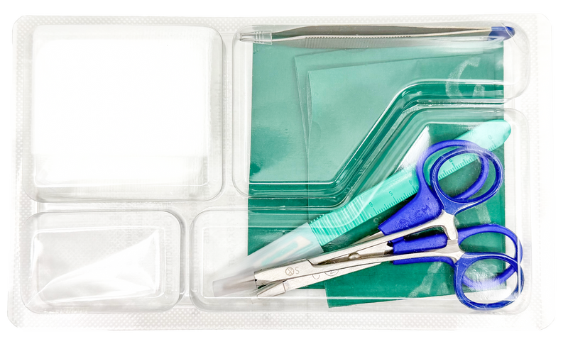 Set de biopsie avec bistouri et instruments de prélèvement – Carton de 5 sets