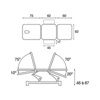 Table de Massage 3 plans C5757 - Ecopostural