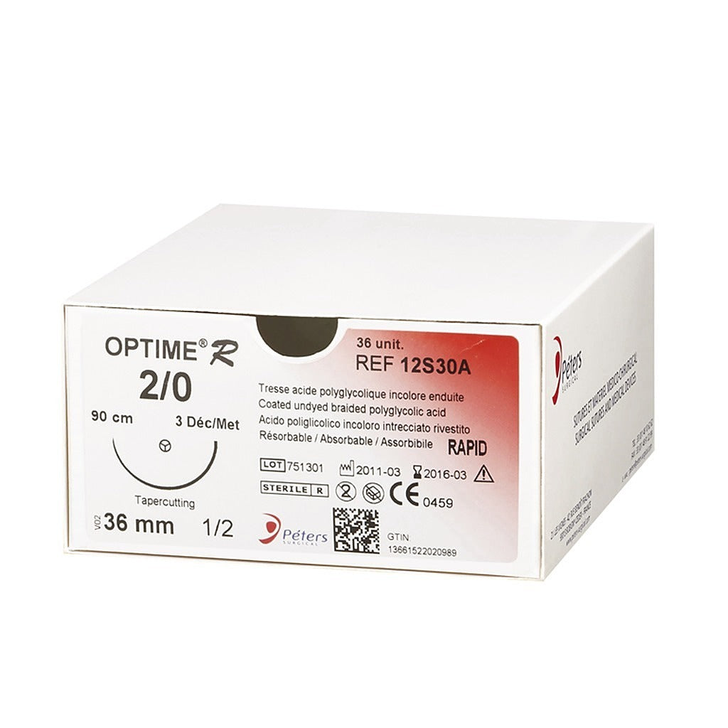 Fils de sutures Optime R Incolore - Boite de 36