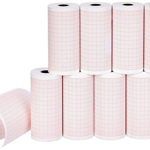 Papier ECG quadrillé 80 mm x 20 m - 10 rouleaux