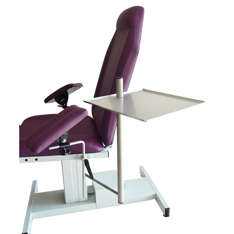 Plateau inox support 340x340 avec étau de fixation