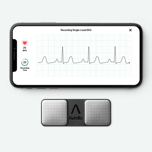 ECG connecté KardiaMobile 1 et 6 dérivations - Omron