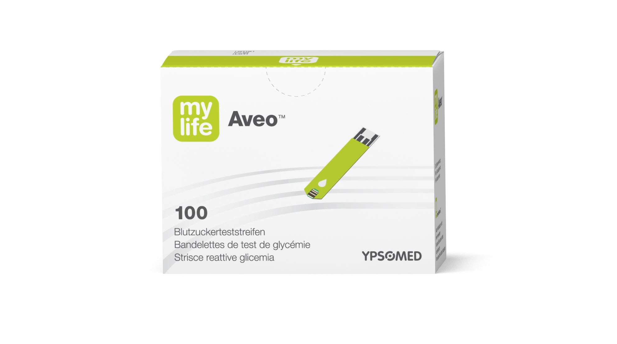 Bandelettes pour lecteur de glycémie Aveo™ MyLife - Boite de 100