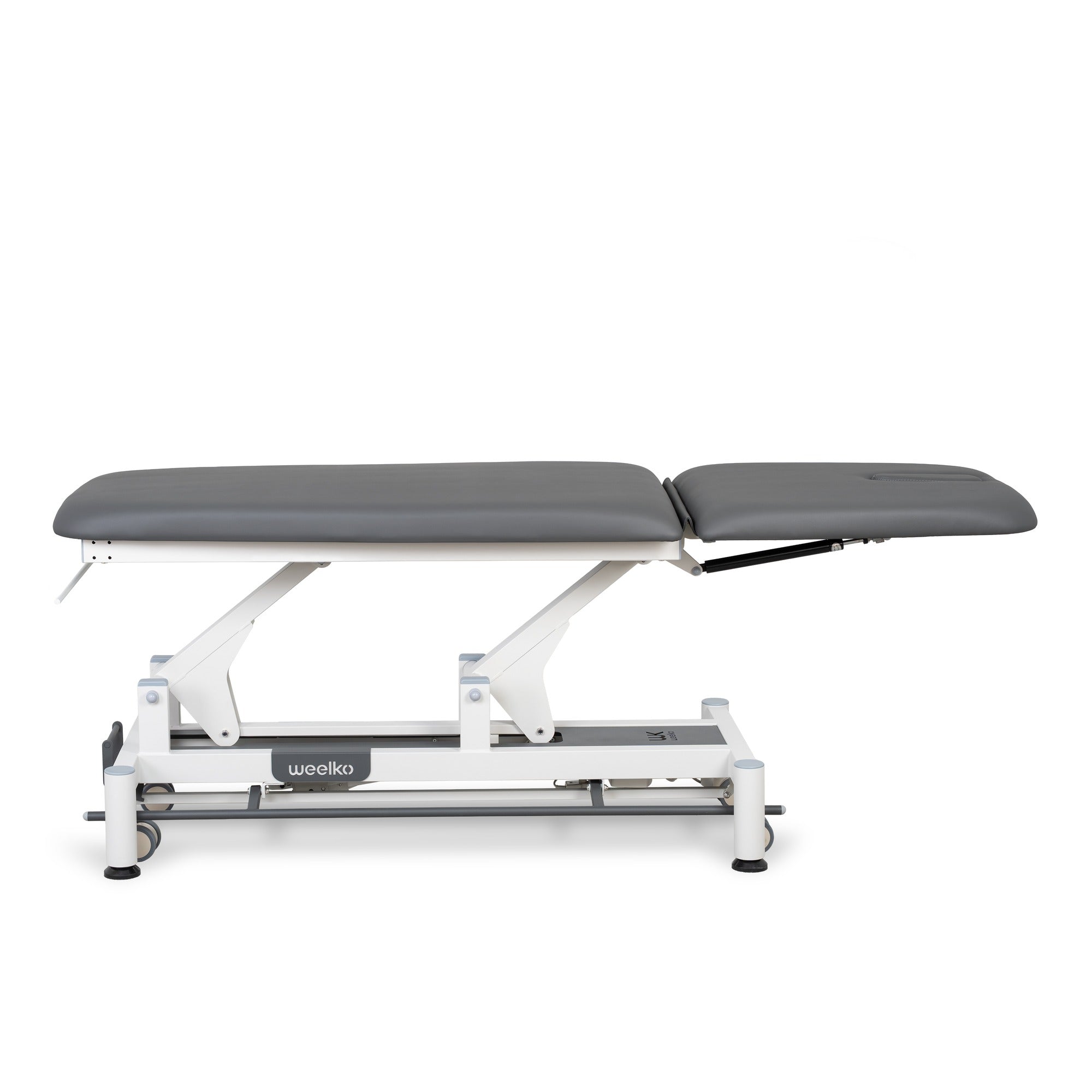 Table de massage électrique 2 plans CORE, proclive - déclive, roues et cadre de commande