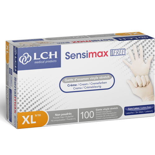 Gant d'examen vinyle stretch non poudré Sensimax