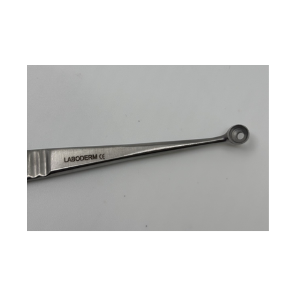 Tire comédon Unna double trou 140mm inox